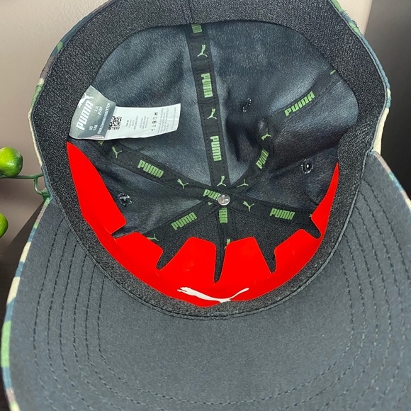 PUMA ADULT HAT S/M 
GREEN BROWN CAMOUFLAGE NWT - Picture 7 of 7